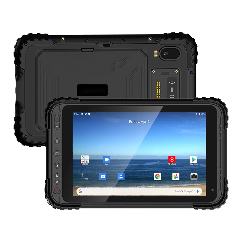 2021 Rugged Android 10.0 Tablet PC 8 Inch outdoor IP67 Waterproof NFC GNSS RTK GPS MSM8953 4GB RAM Vehicle Mapping Ublox M8n