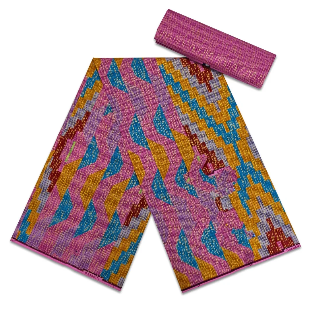 Африканская ткань 2024 Анкара с золотым воском Нигерия Гана стильная швейное