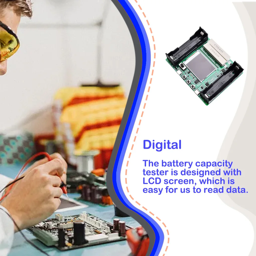 

Тестер емкости батареи ABS, сменный детектор батареи с интерфейсом Type-C