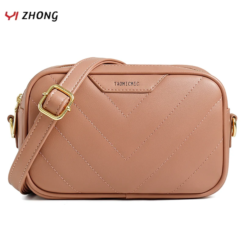 

YIZHONG нитки двойная молния кошельки и сумочки Роскошный дизайнерский Большой Вместительный кросс-боди сумка для женщин Мини Pu сумка-мессенд...