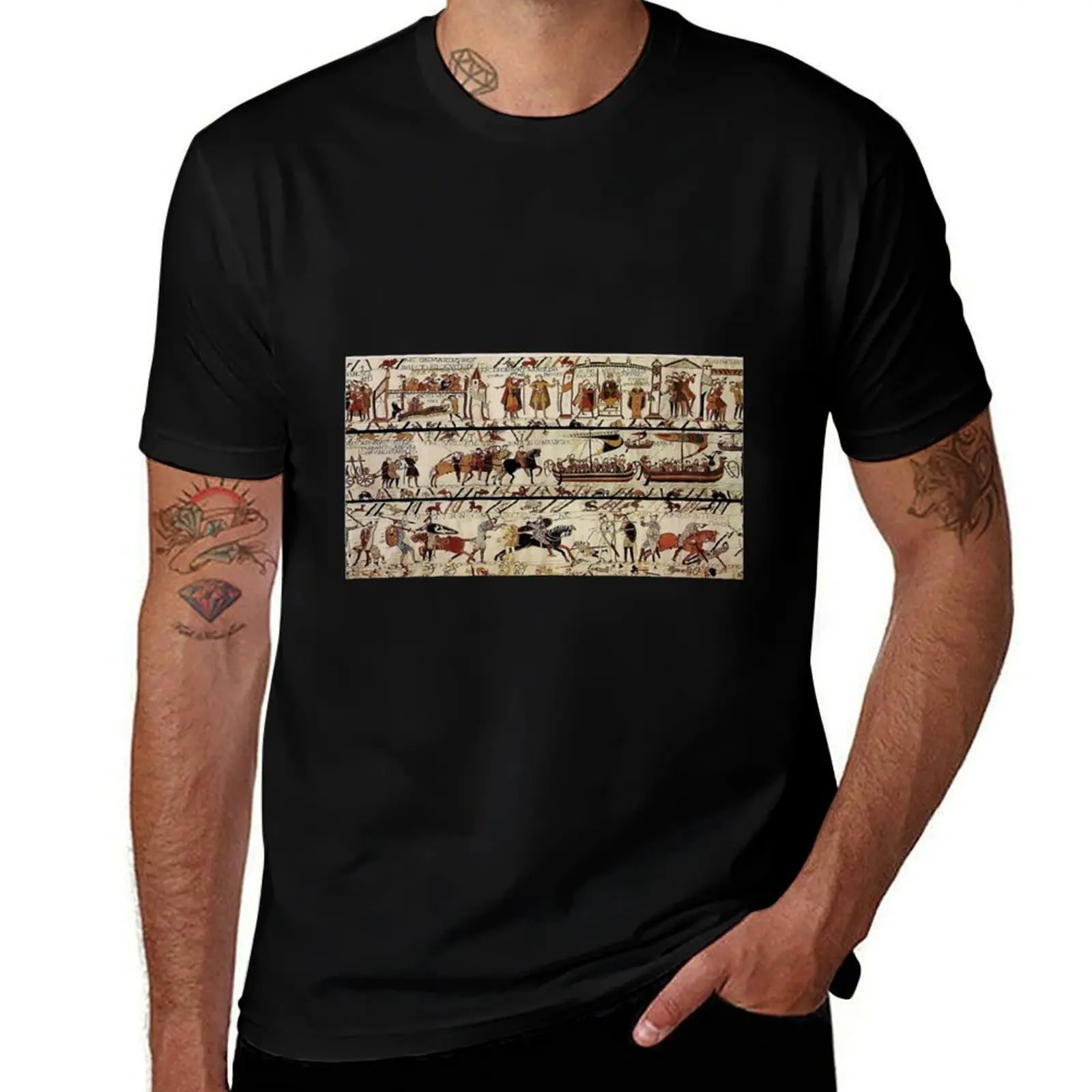Tapisserie Bayeux - футболка Tapestry топы для спортивных болельщиков возвышенные футболки