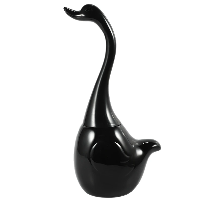 

Ceramic Plastic Swan Toilet Brush Holder Creative Bathroom Funny Household Cleaning Tool Cleaning Brush