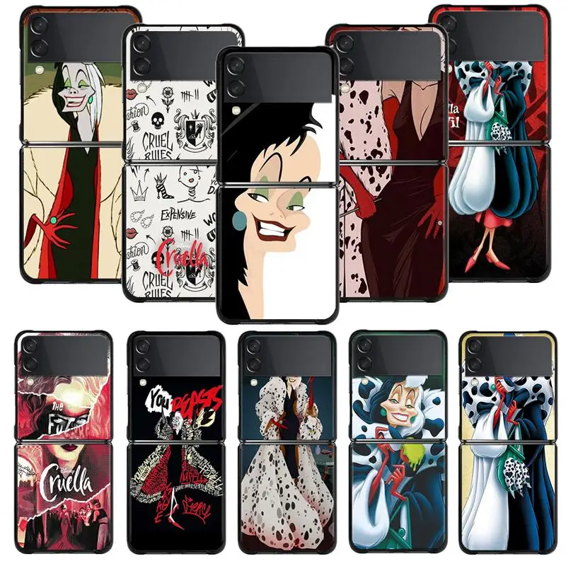 

Etui Phone Cover Cruella De Vil For Samsung Galaxy ZFlip Z Flip3 5G Flip ZFlip3 Flip4 ZFlip4 ZF3 ZF4