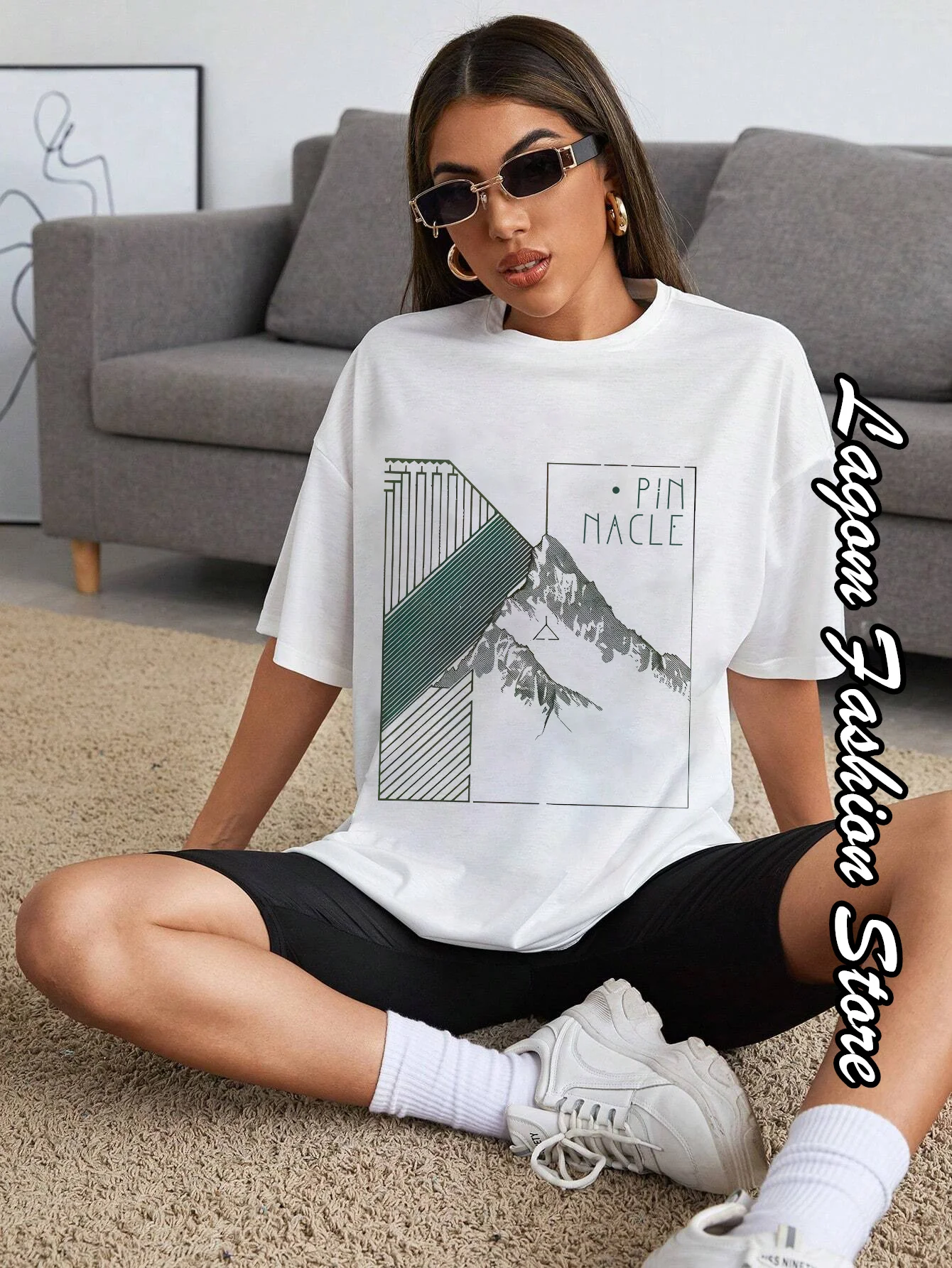 Женская Футболка С Графическим Принтом Горы