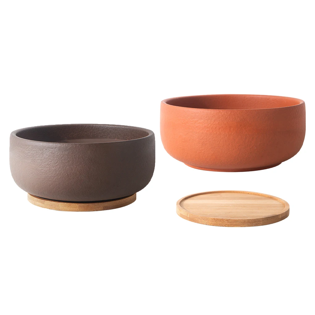 

Terracotta Pot For Succulents - Water Storage And Wear-proof Peaceful Environment Highly Functional
