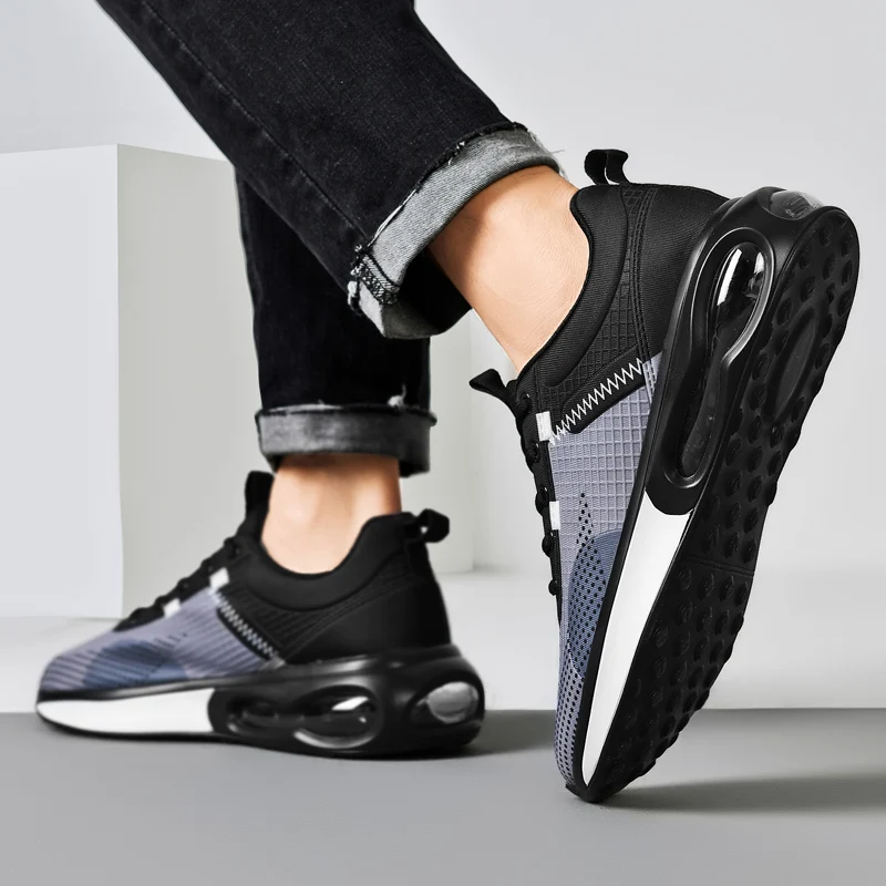 Original Brand Air Cushion Running Shoes for Men Unisex Sneakers Women Mesh Breathable Sports Shoes Fitness Travel Jogging Shoes