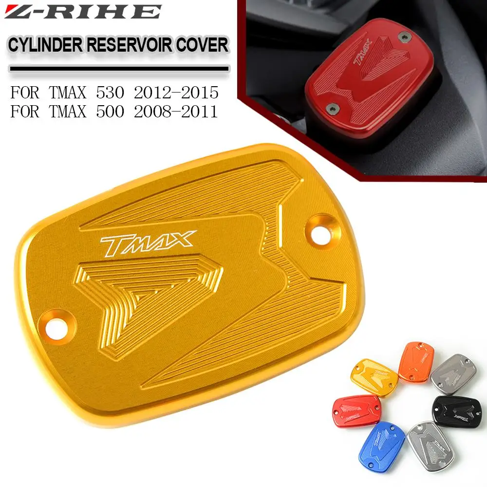 

For Yamaha T-MAX TMAX 500 TMAX500 2008 2009 2010 2011 Motorcycle Accessories Brake Fluid Fuel Reservoir Tank Cap Cover T-MAX530