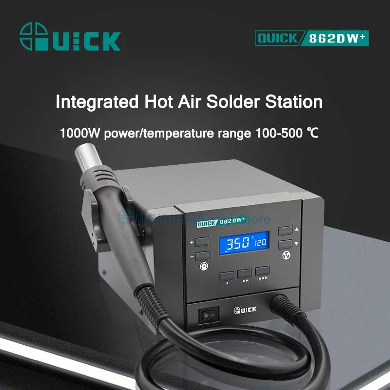 Станции для пайки QUICK 862DW + Тепловая пушка наладочные станции быстрая разборка