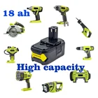 Зарядное устройство для аккумуляторов большой емкости для Ryobi 18 в 0.0ah ONE + BPL1820 RB18L50 RB18L60 P109 P105 P104 P103 RB18L50 RB18L40