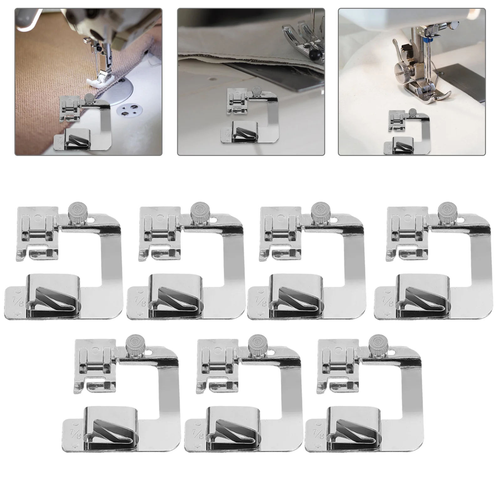 

7pcs Professional Sewing Foot Wear-resistant Stitching Presser Replaceable Presser Feet