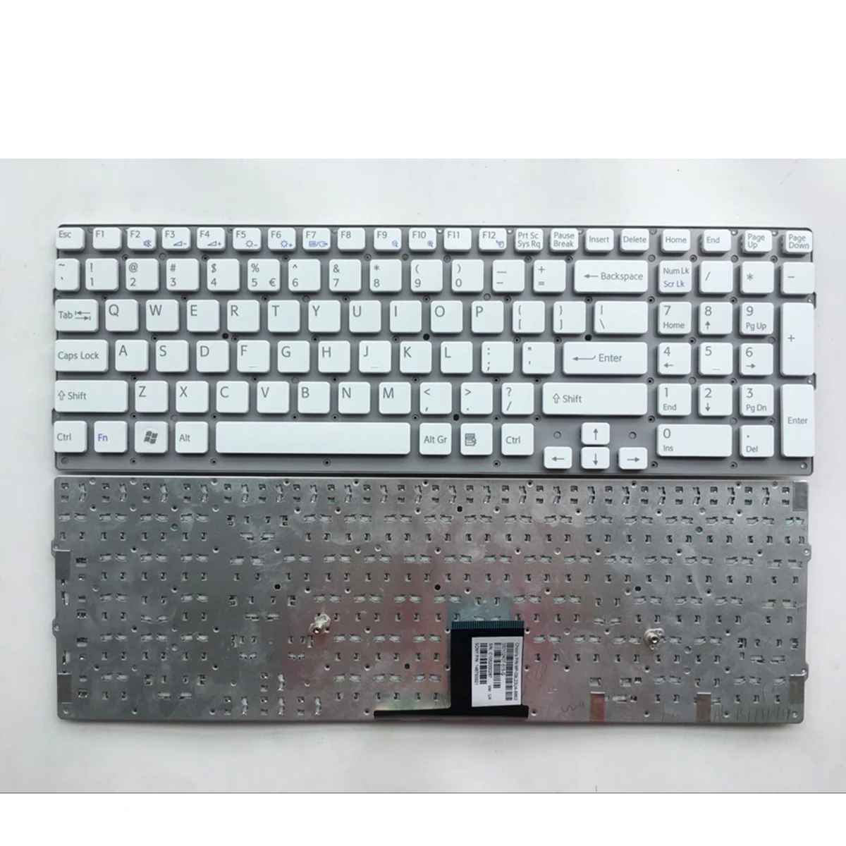 

Us English Keyboard For SONY EC VPC-EC VPCEC white without frame keyboard US Layout