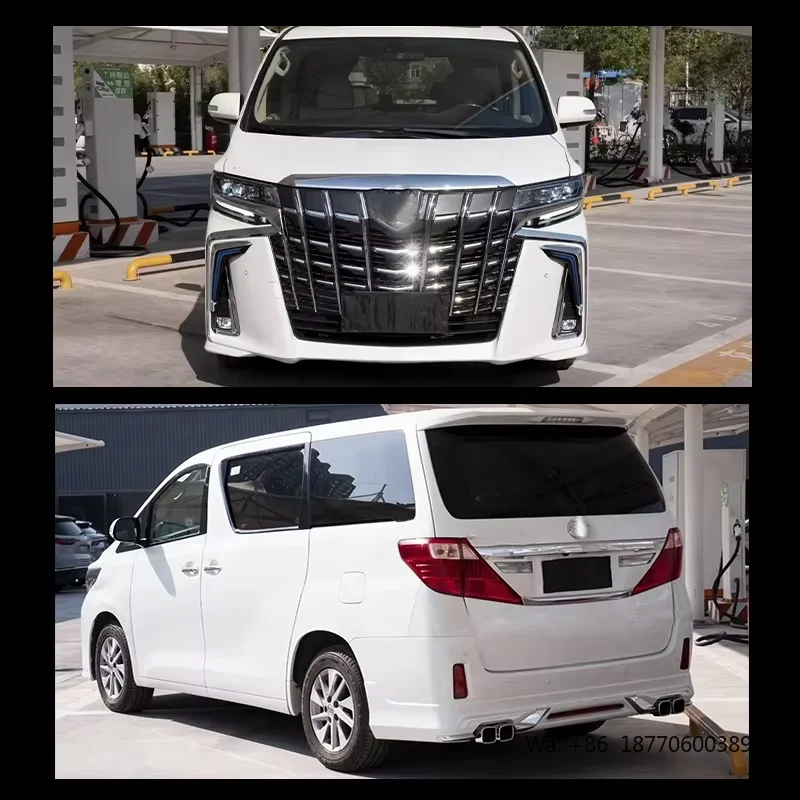Фото Комплект внешних аксессуаров для автомобиля в стиле «Мона Лиза» для Toyota Alphard 2018-2021 годов выпуска (обновление) №5