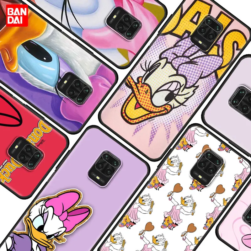 

Case for Xiaomi Redmi Note 7 8 9 9s 10 11 8T 11T Pro Plus 5G 4G Cell Soft Phone Shell Bag Cartoon Disney Donald Duck Daisy