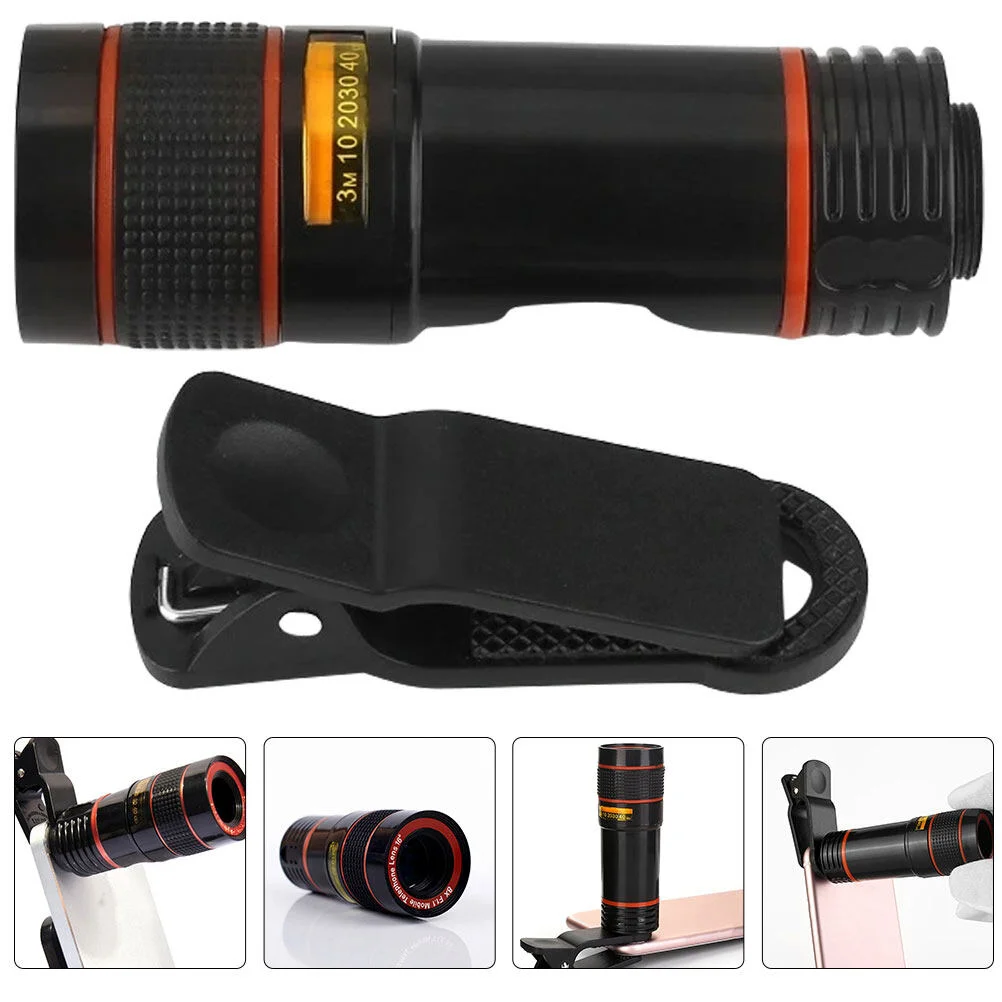 

2pcs Phone Camera Lens Clip On Phone Lens Wide Angle Macro Lens Photography Lens