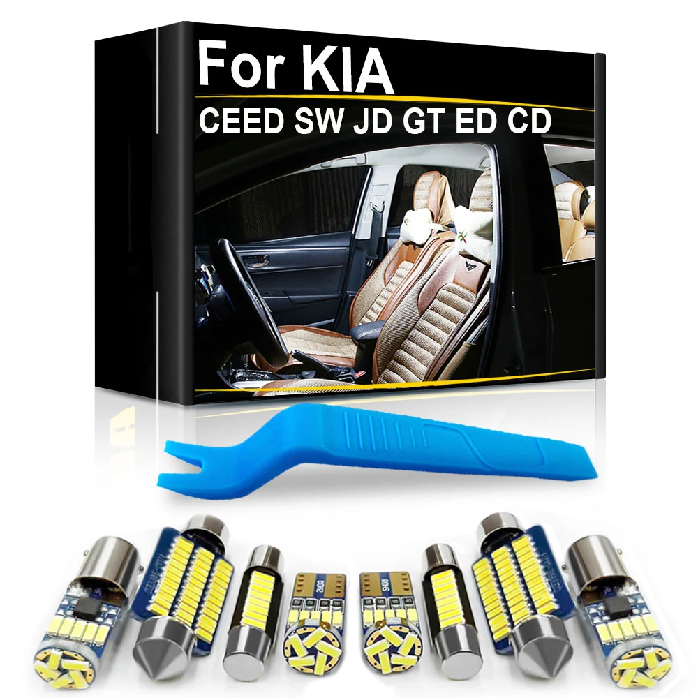 

Car LED Interior Lights Canbus For KIA CEED SW JD GT ED CD 2006 2007 2008 2009 2010 2013 2017 2018 2019 2020 Auto Accessories