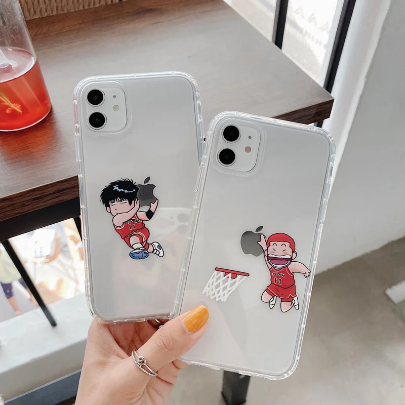 

Q version cartoon XS cute dunk master Sakuragi flower path Liuchuan Maple creative basketball for apple12 11 mobile phone case