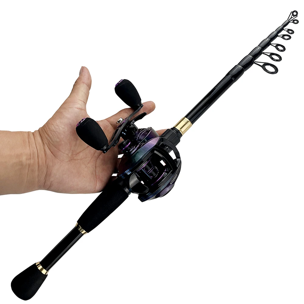New Telescopic Combo 1.6m-2.4M Carbon Fiber Spinning/Casting