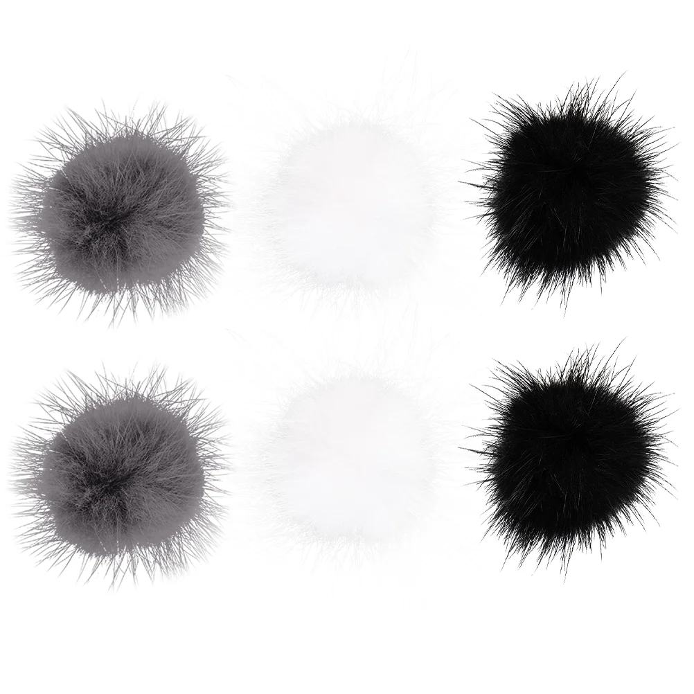 

Pom Nailballspoms Fluffy Craftsdecor Keychainhats Fur Faux Hairmanicure Decorative Pompoms Decal Tips Glitter Accessory