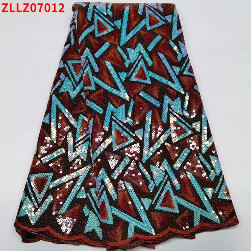 

Special Offer African Thick flannelette Velvet Lace Fabric Gorgeous Dress French 5 Yards For Wedding Fabric ZLLZ07012