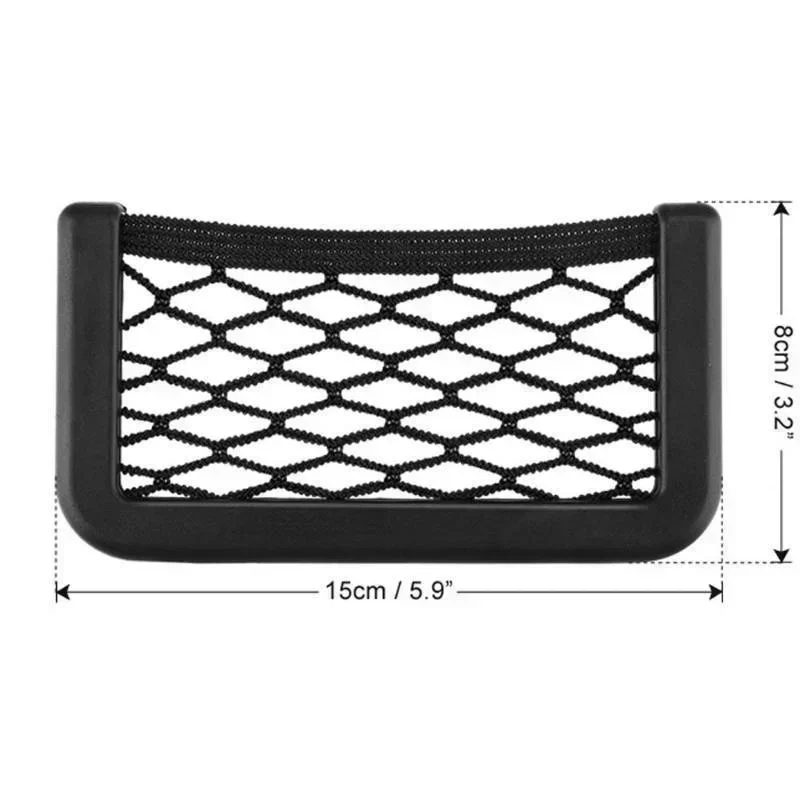 

Сумка для хранения автомобиля, сетчатый карман, аксессуары для девочек, подвесное украшение для автомобиля, украшение, можно разместить телефон, сменную карту