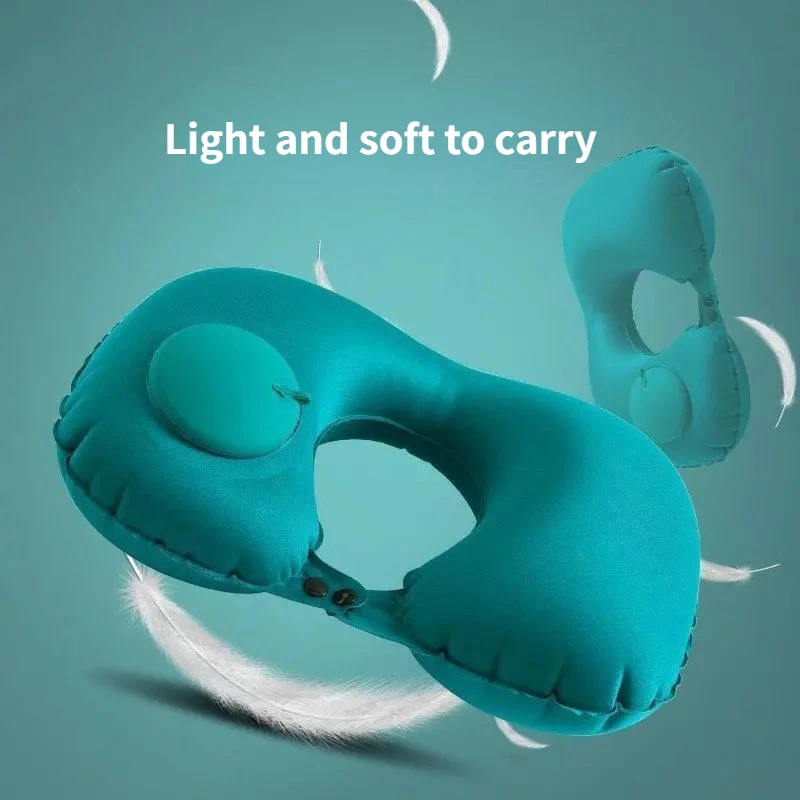 

Press Inflatable Neck Pillow Outdoor Portable TPU Inflatable Pillow Neck Pillow
