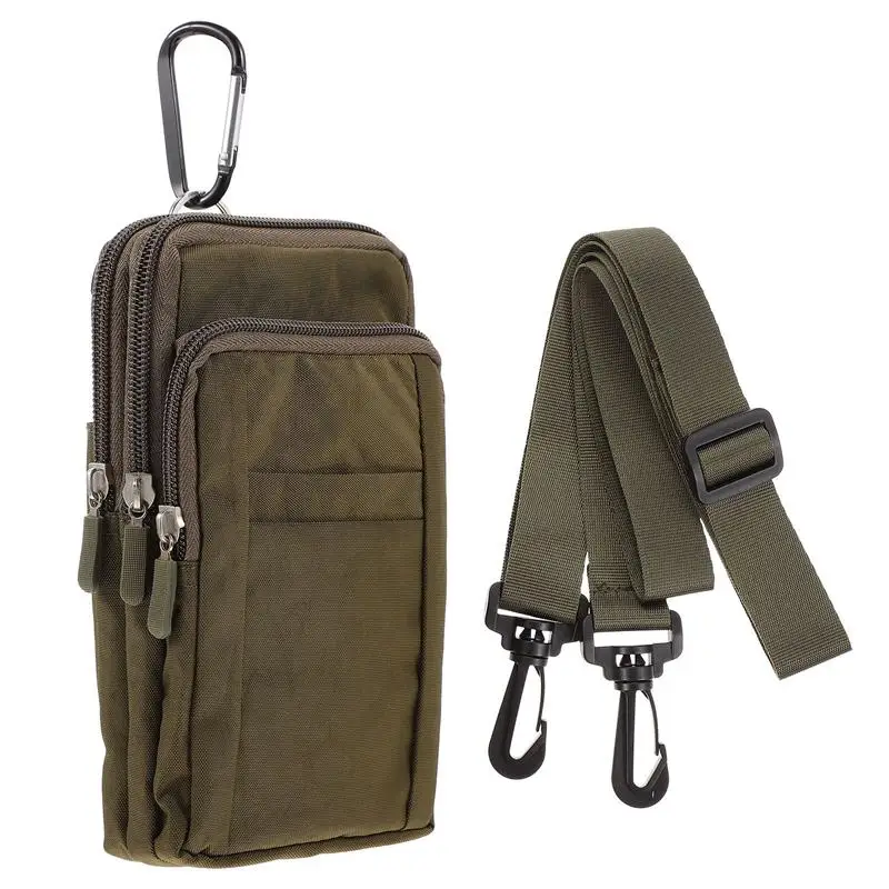 

1pc Nylon Phone Waist Bag Crossbody Bag Casual Storage Bag for Men and Women