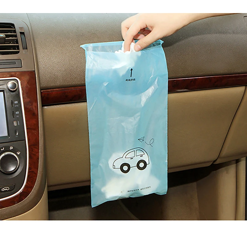 

Car Biodegradable Trash Rubbish Bag Creative Disposable Self-Adhesive Portable Can Leak-proof Dust Holder For Car Kitchen