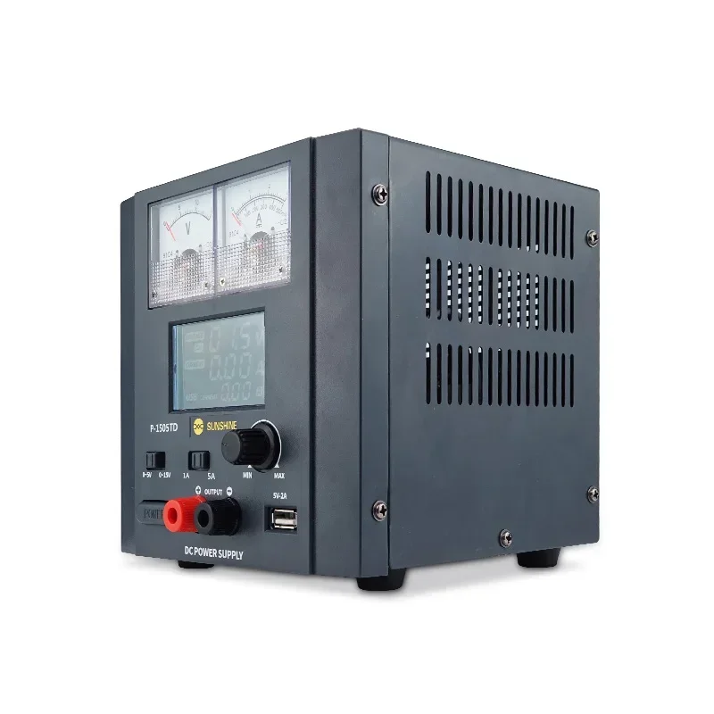 

SUNSHINE P-1503/1505TD Intelligent DC Regulated Power Supply With Range of 0-5V/0-15V The Current has a 3A/5A-0.5A Range 220V EU