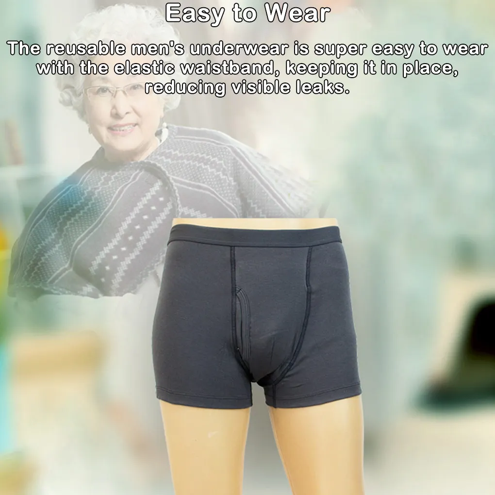

Reusable Underwear Absorbent Shorts Hygienic Diapers Elaborate Wear-resistant Incontinent Pants For Elderly Men