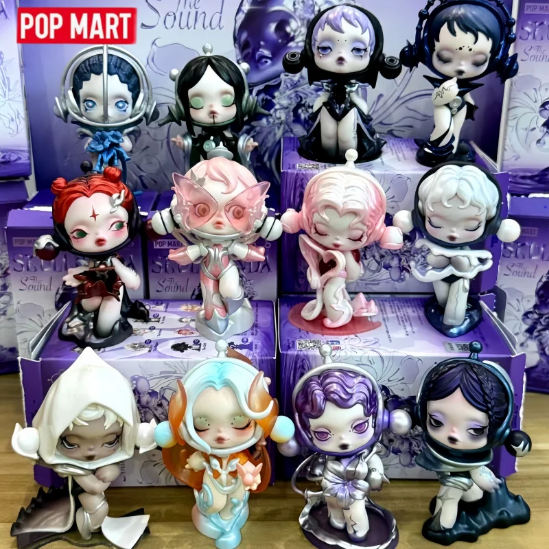 Фото Горячая POP MART Skullpanda The Sound Series слепая коробка Mystery Box Guess Bag Toys Doll Cute Anime Figure Desktop Ornaments Girl Gift №1