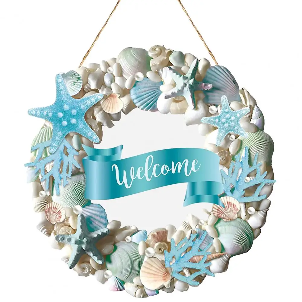 

Welcome Door Hanging Practical Space-saving Lovely Starfish Shell Hanging Pendant Household Supplies