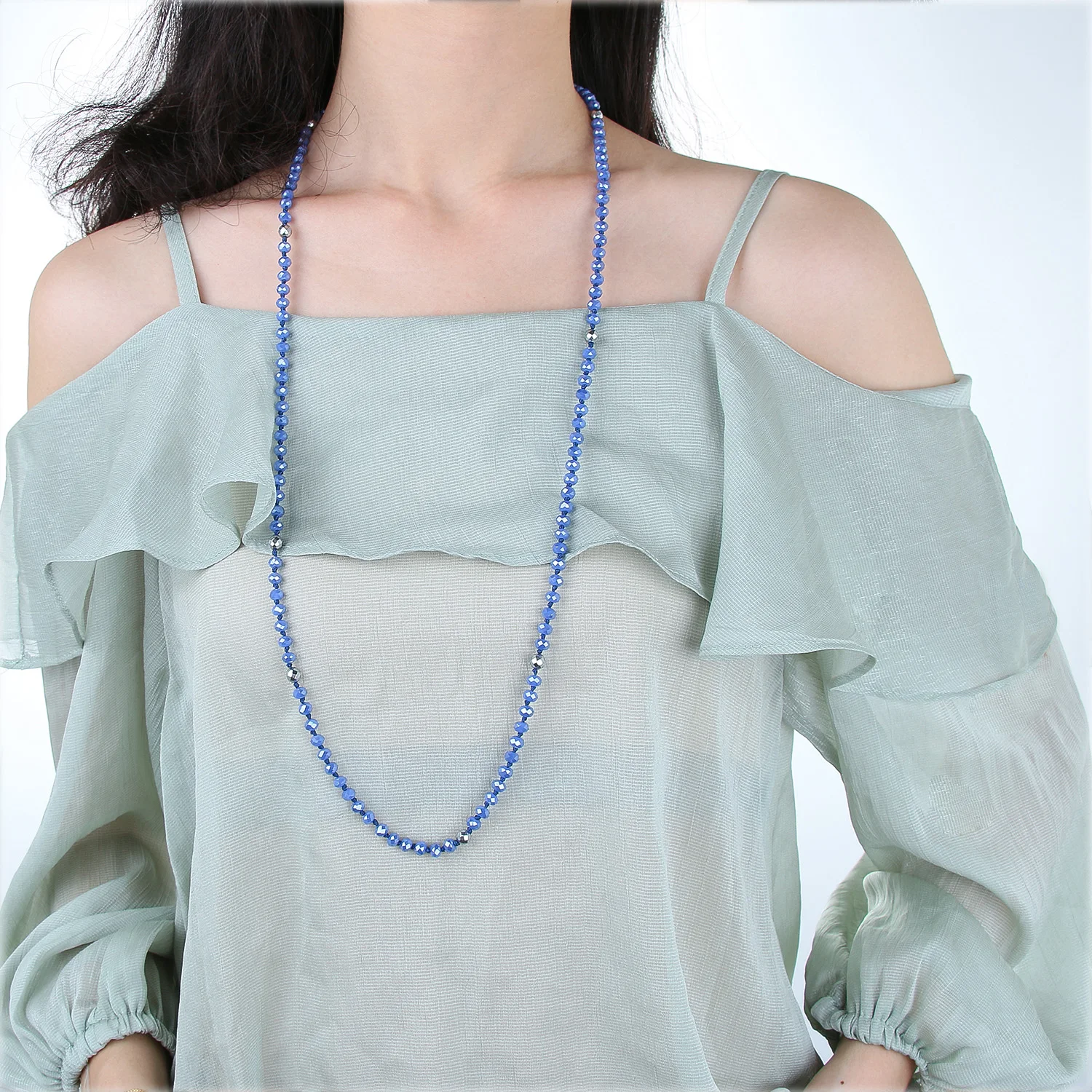 

KELITCH Vintage 6MM Beaded Necklaces Chain Fashion Necklaces Boho Friendship Necklace Women Man Jewelry Accessories Wholesale