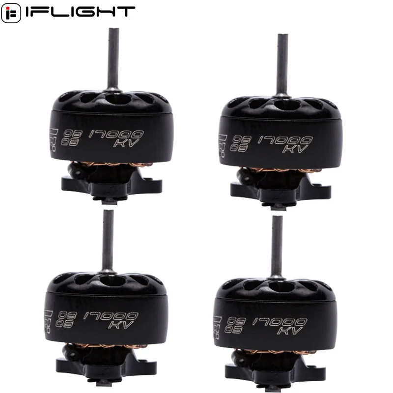 1/2/4 шт. бесщеточный двигатель iFlight XING NANO 0803 17000KV 1S с вилкой 1 мм вал для ребенка Nazgul RC DIY FPV Racing Drone