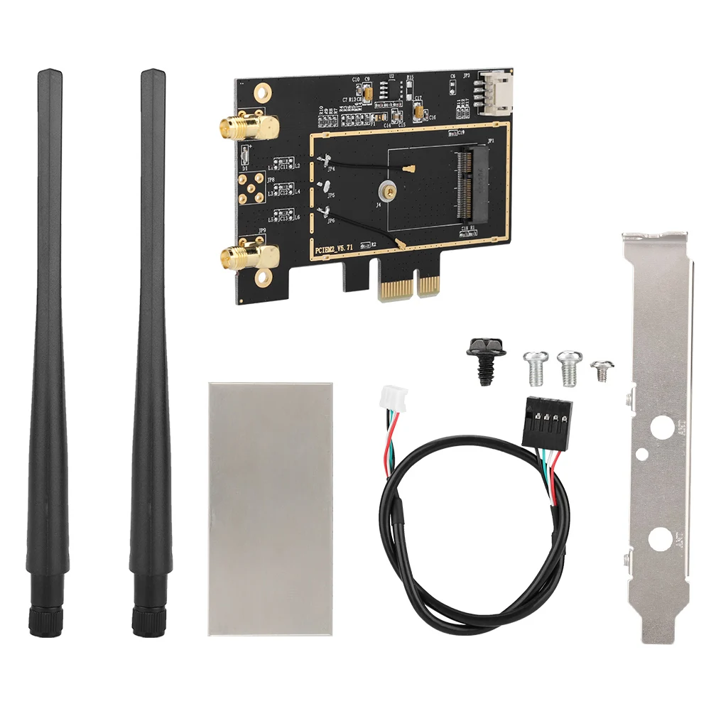 

Настольный Wi-Fi адаптер M.2 NGFF на PCI-E 1X преобразователь сетевой карты для 8260 7265 1535 7260 M.2 NGFF карта M.2 NGFF карта