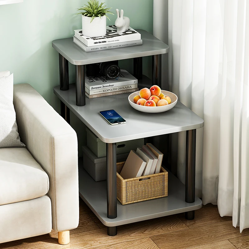 

Nordic Small Makeup Side Table Living Room Modern Coffee Bedside Table Entryway Garden Metal Comodini Bedroom Furniture BB