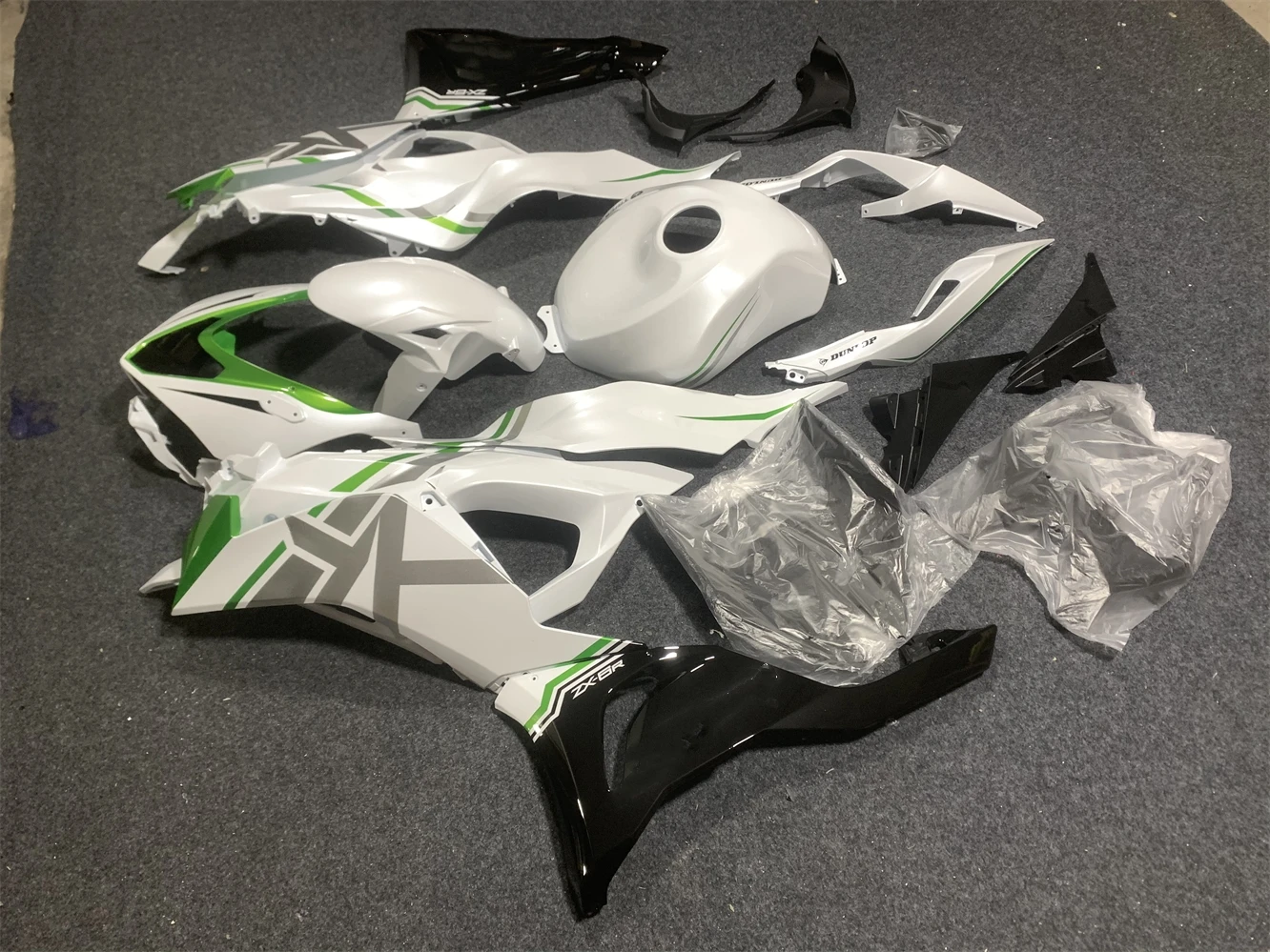 Shukerr Moto Abs пластиковый комплект обтекателя мотоцикла, кузов спортивного велосипеда, подходит для Kawasaki Zx-6R 2024 Zx-6R 636 Zx6R 2024, белый (art.: 3920cb7c0219c) - 3920cb7c0219c
