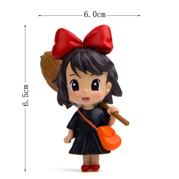 

Anime Kiki's Delivery Service Cartoon Girl Action Toy Figures 6.5*6CM