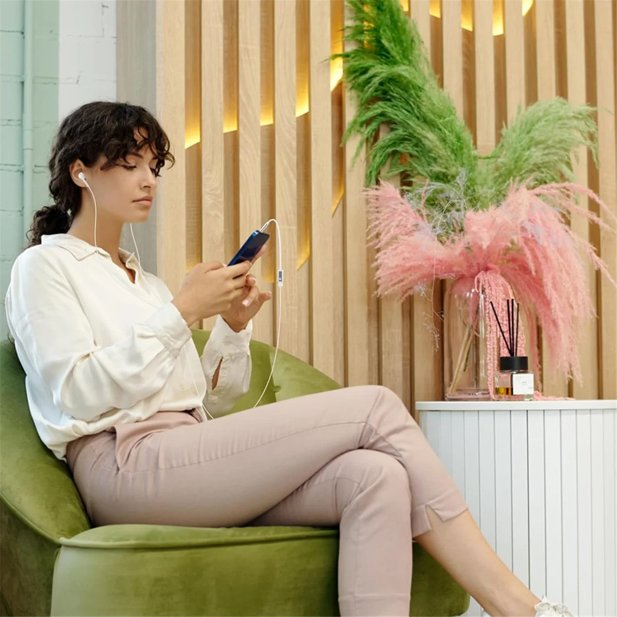 Аудиокабель со штекером 3 5 мм на гнездо типа C аналоговый аудиоразъем