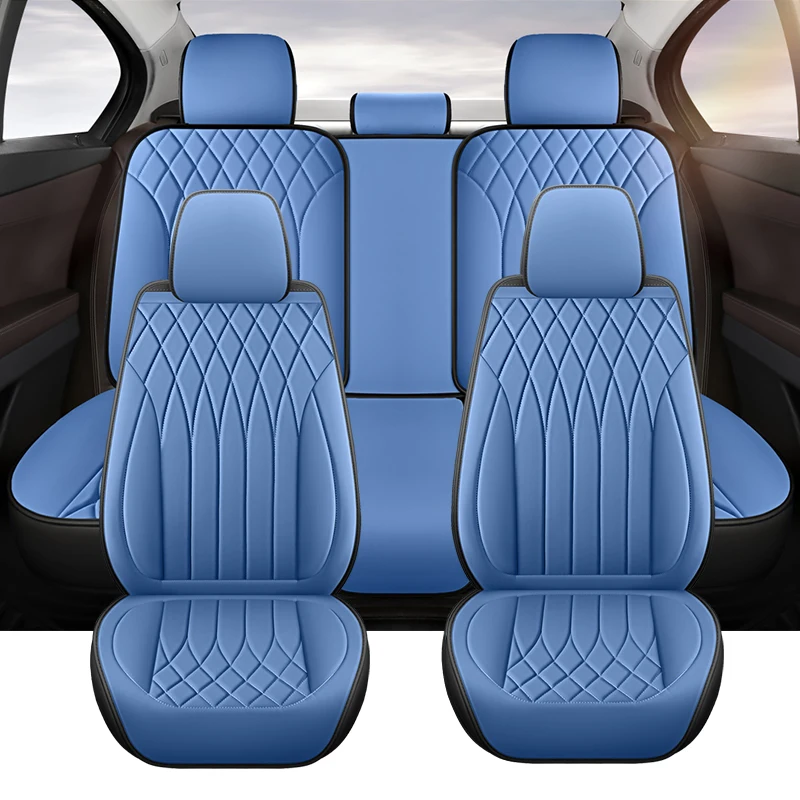 

Всесезонные универсальные кожаные чехлы для автомобильных сидений для Renault Trafic 2 Dacia Duster Mercedes W202 Peugeot 407 Audi A6 C5 аксессуары