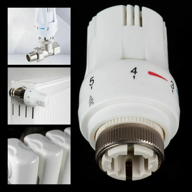 

High Quality Thermostatic Head Heater Control Thermostats Head Heating Valves Durable Home Improvement Accessories LI