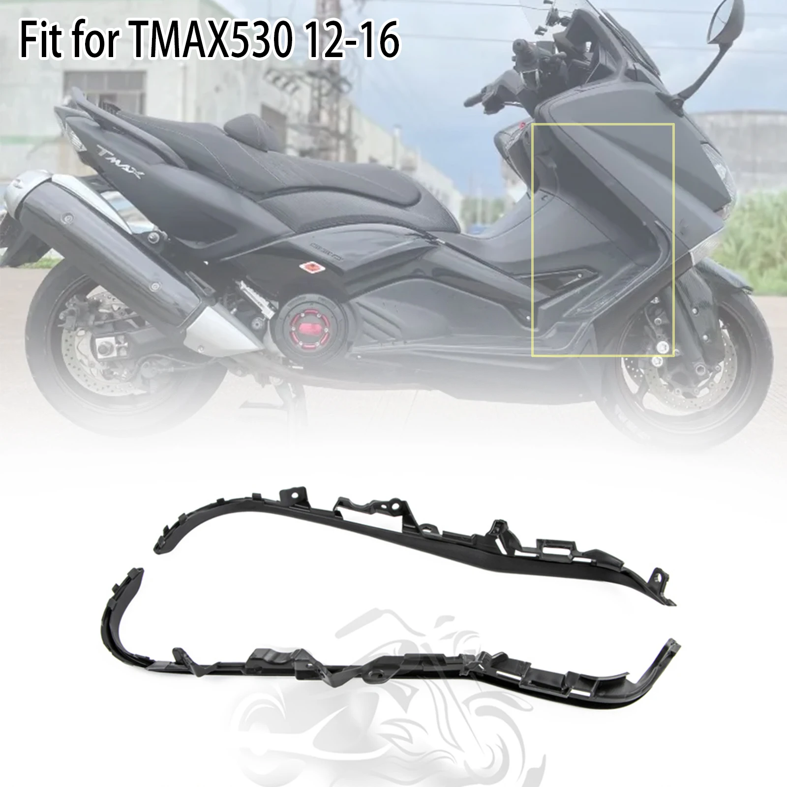 

Подходит для 2012 - 2016 YAMAHA TMAX530 T-MAX 530 аксессуары для мотоциклов педаль Edge Strip внутренняя боковая панель TMAX 530 2013 2014