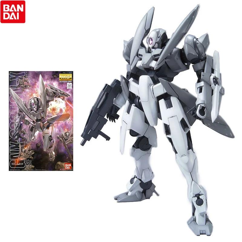 

Bandai Gundam Model Kit Anime Figure MG 1/100 GNX-603T GN-X JinX Set Genuine Gunpla Model Action Toy Figure Toys for Children