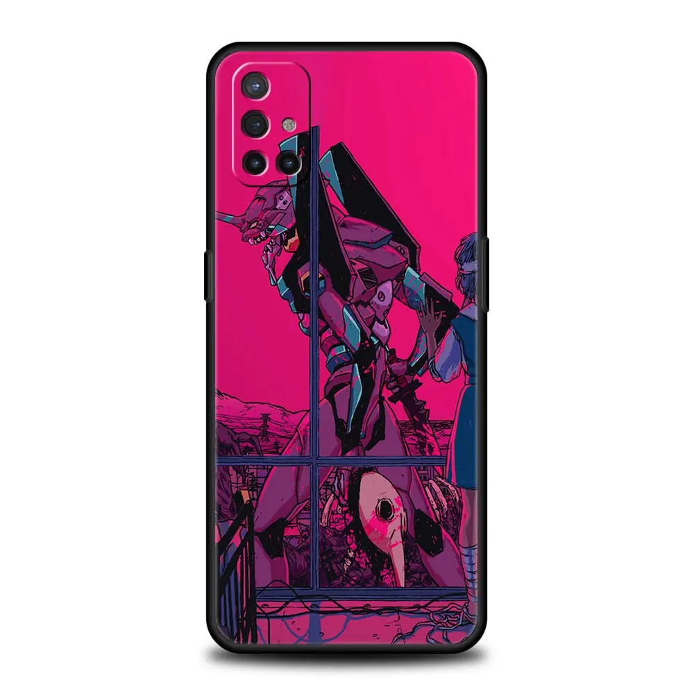 Мягкий черный чехол с рисунком из аниме Neon Genesis Evangelion EVA для телефона OnePlus 9 8 7 7T 10 Pro