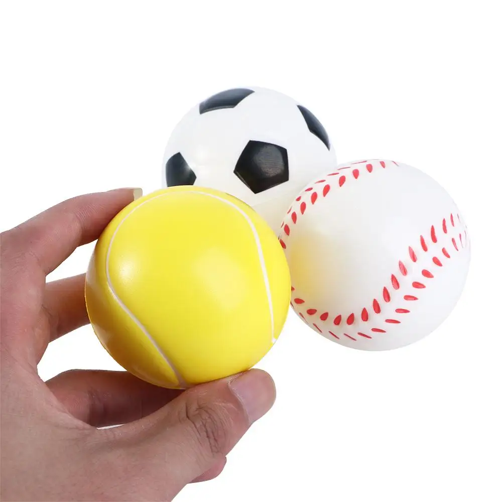 

Novelty Gift Baseball Football Sponge Balls Stress Relief Foam Rubber Ball Squeeze Hand Ball Toys Antistress Toys Slow Rising