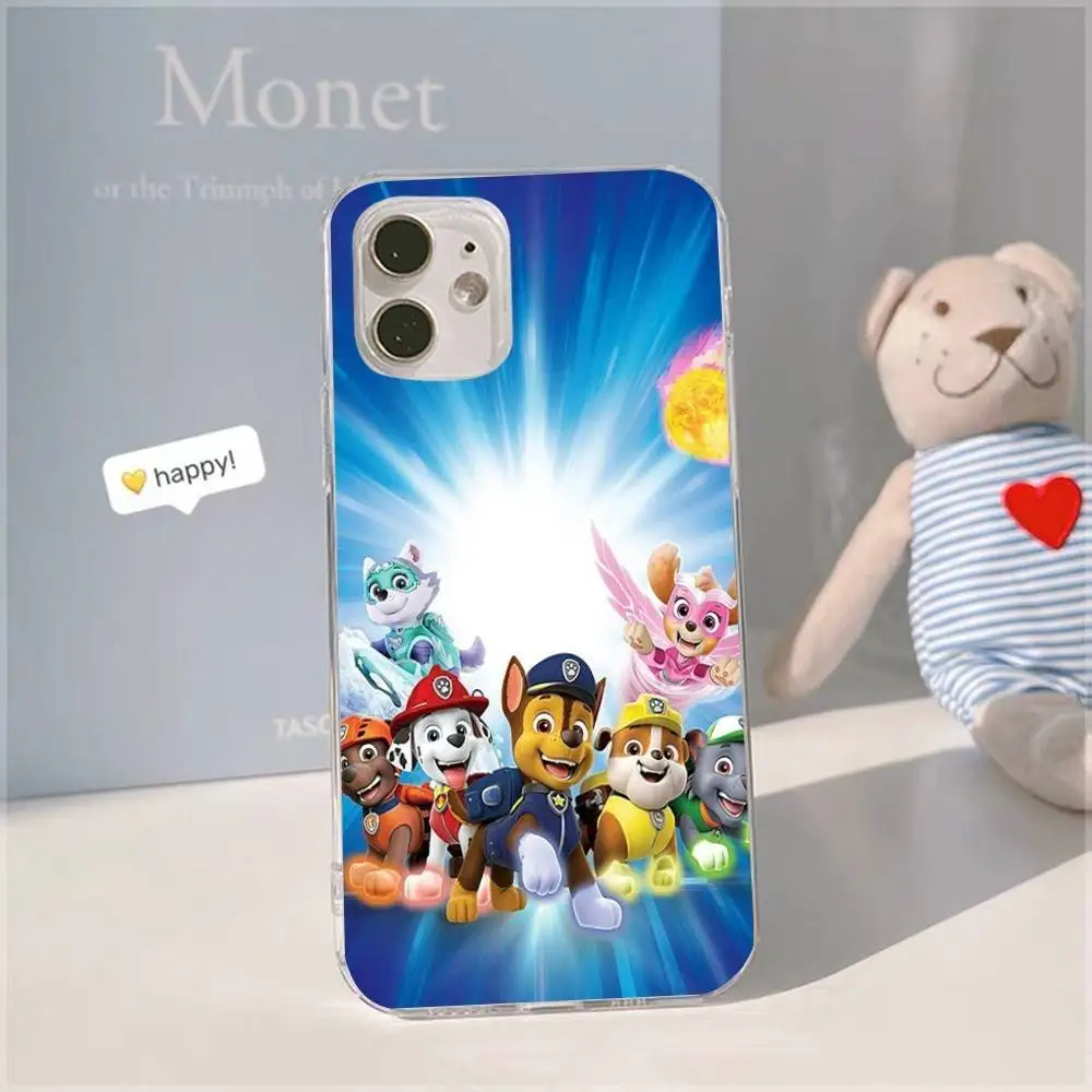 Милый мультяшный чехол для телефона P-paw с аниме P-patrol для IPhone 17, 16, 15, 14, 13, 12, 11 Pro Max Plus, мягкий чехол, персонализированный «сделай сам» (art.: 3920d366dc0bf) - 3920d366dc0bf
