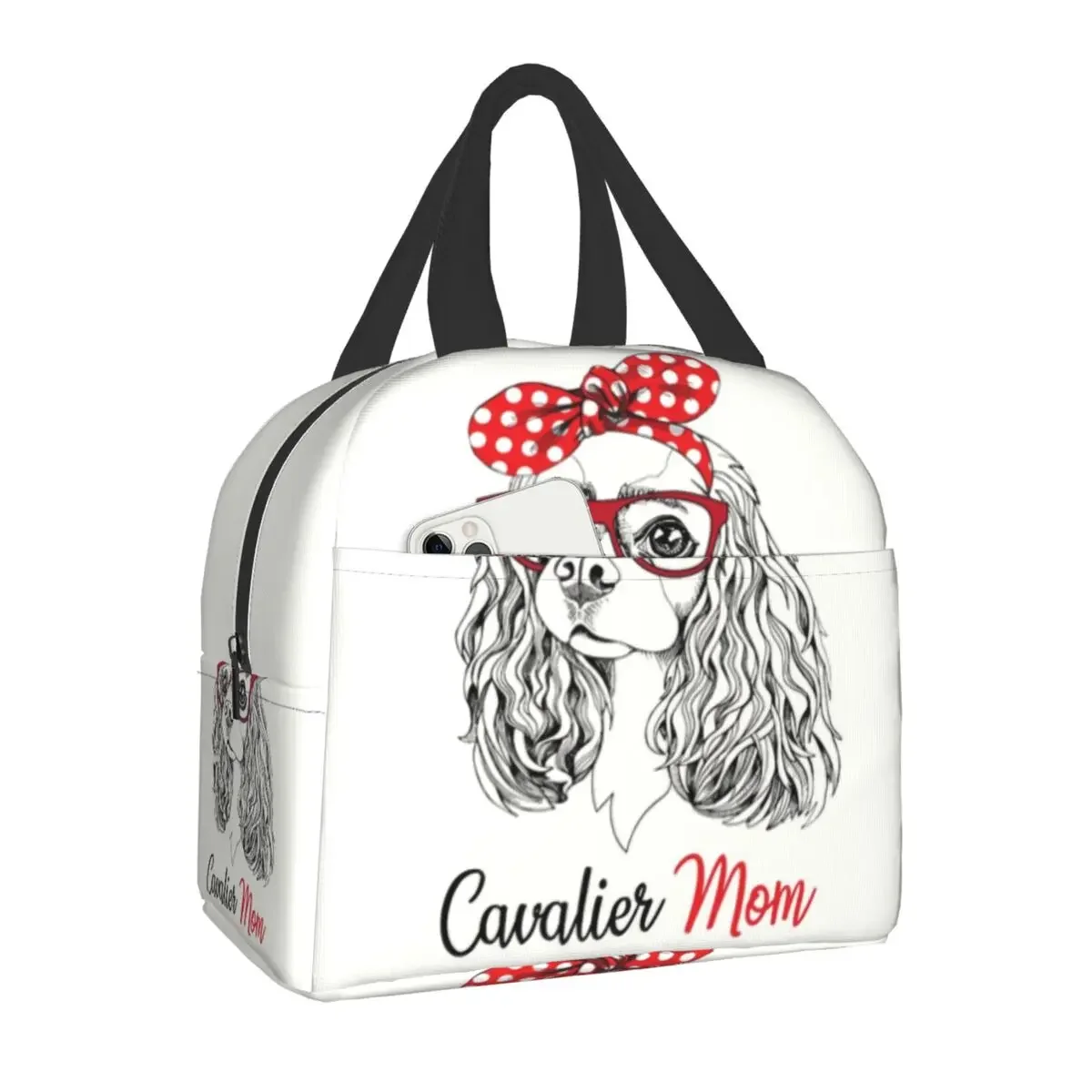 Портативный Ланч-бокс Cavalier King Spaniel для женщин водонепроницаемый