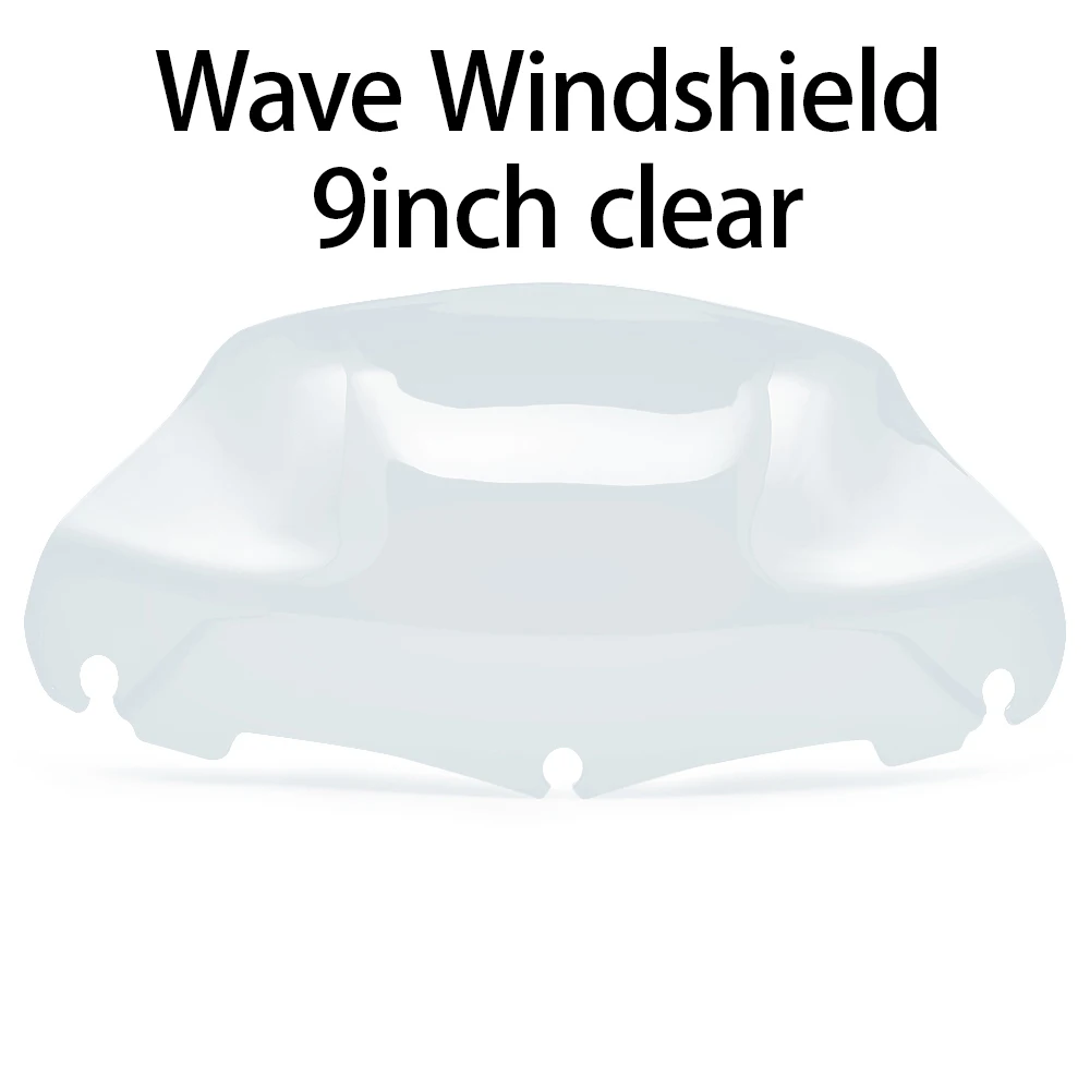 

Лобовое стекло мотоцикла 4,5 дюйма 7 дюймов 9 дюймов 10,5 дюймов, дефлектор ветрового стекла, подходит для Harley Touring Electra Glide Street Glide 2014-2023