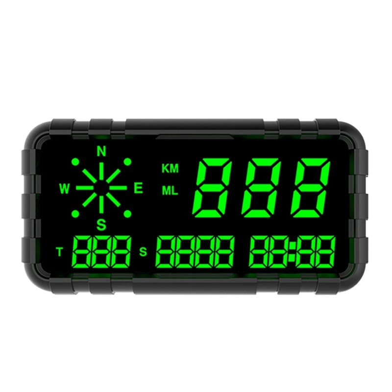 

C3012 HUD Speedometer Odometer Compass Head Up Display GPS Digital Display Big Fonts Universal For All Cars