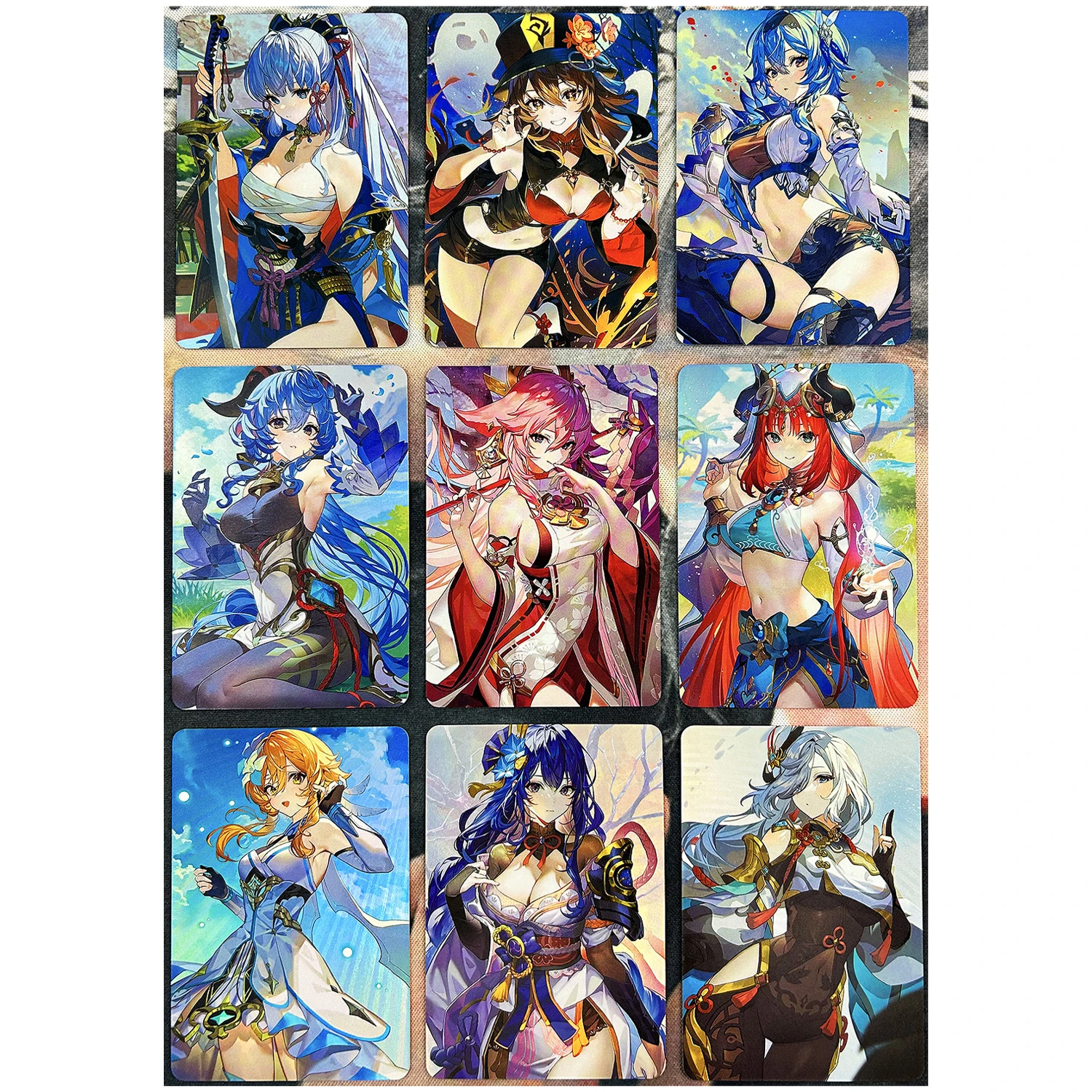 

9 шт./набор, рефракционные карты для девочек