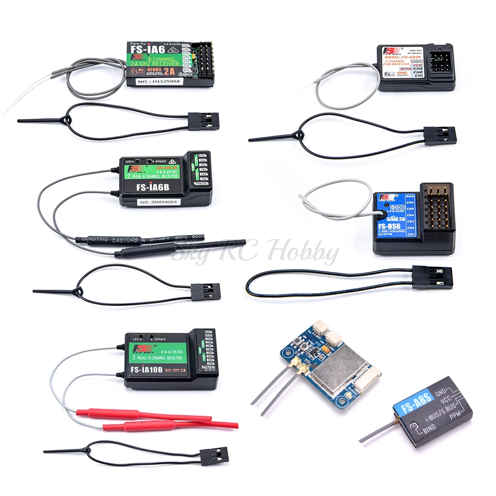 FS-iA6 FS-iA6B FS-iA10B FS-GR3E FS-X6B FS-BS6 FS-A8S Receiver for Flysky I6 I6X Remote Controller Transmitter RC Parts